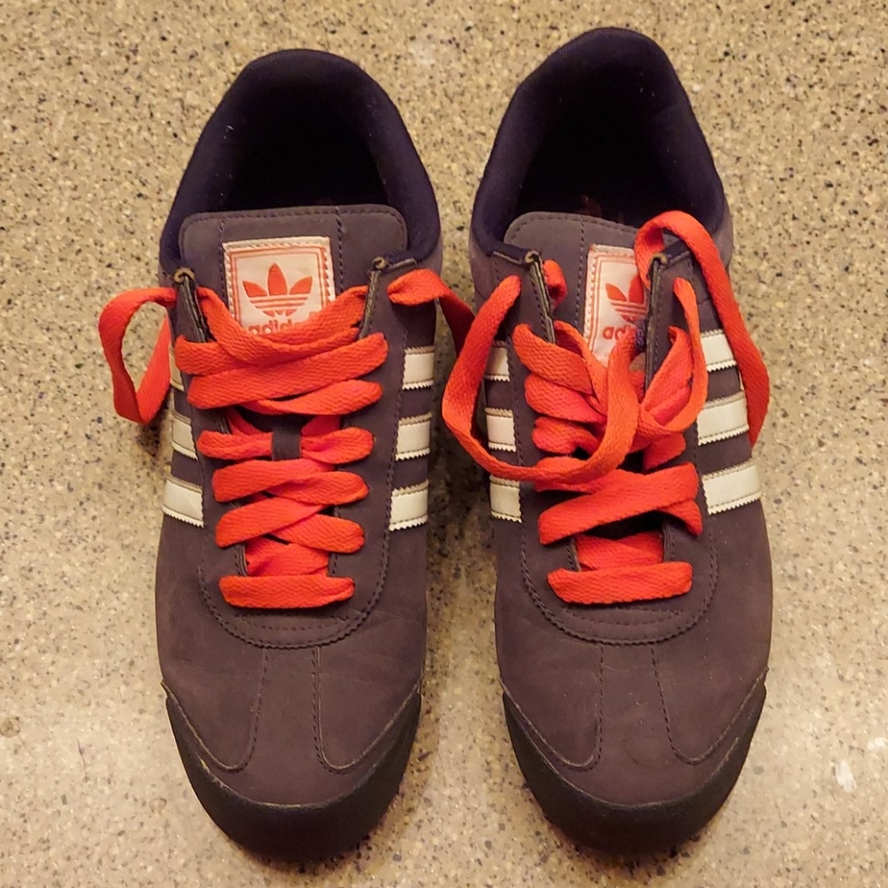 Adidas Sambas Grey & Orange Size (9)